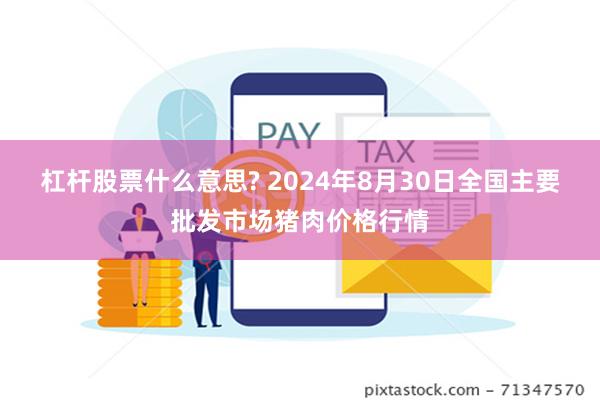 杠杆股票什么意思? 2024年8月30日全国主要批发市场猪肉价格行情