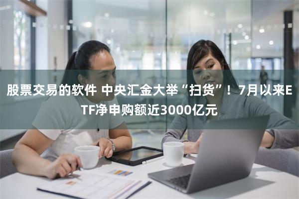 股票交易的软件 中央汇金大举“扫货”！7月以来ETF净申购额近3000亿元