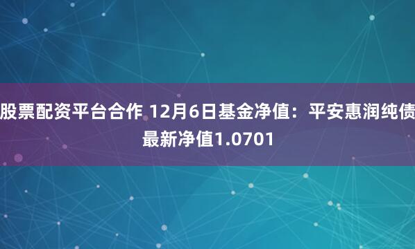 股票配资平台合作 12月6日基金净值：平安惠润纯债最新净值1.0701