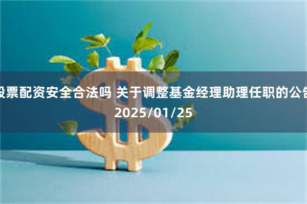 股票配资安全合法吗 关于调整基金经理助理任职的公告2025/01/25